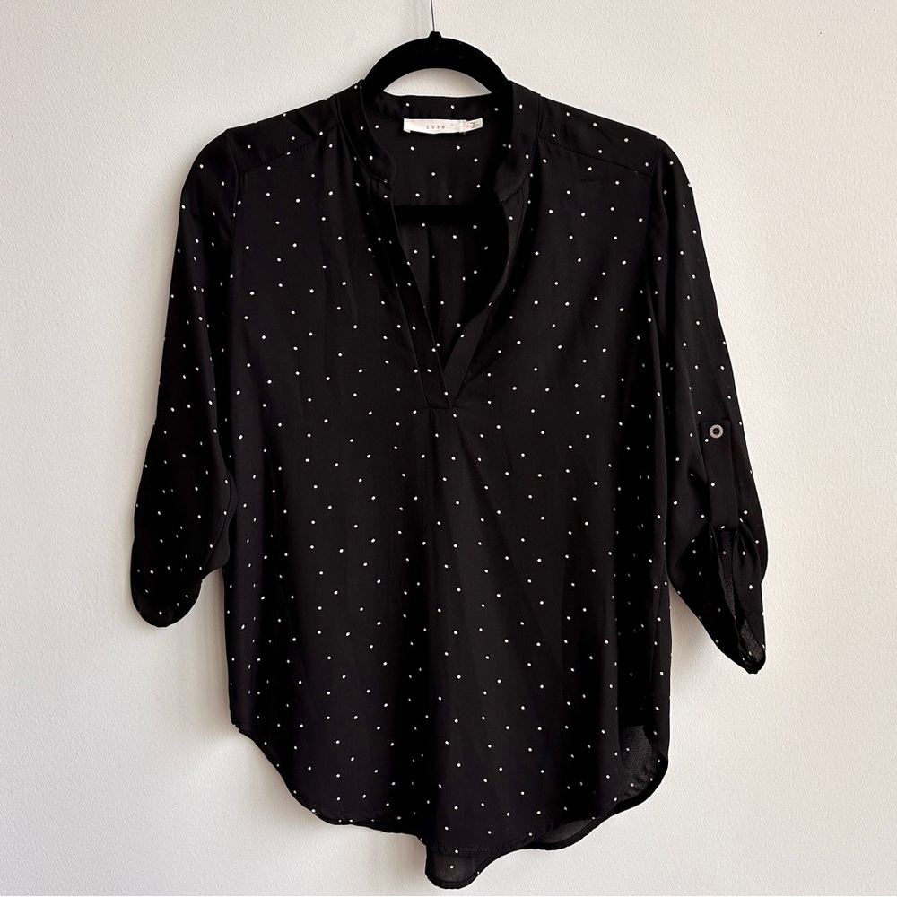 Lush Polka Dot Blouse, Women’s Small